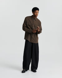 Flap Pocket Shirt - Brown