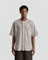 Baseman Shirt - Brown Stripe