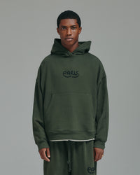 Thick Stitch Hood - Khaki/Black