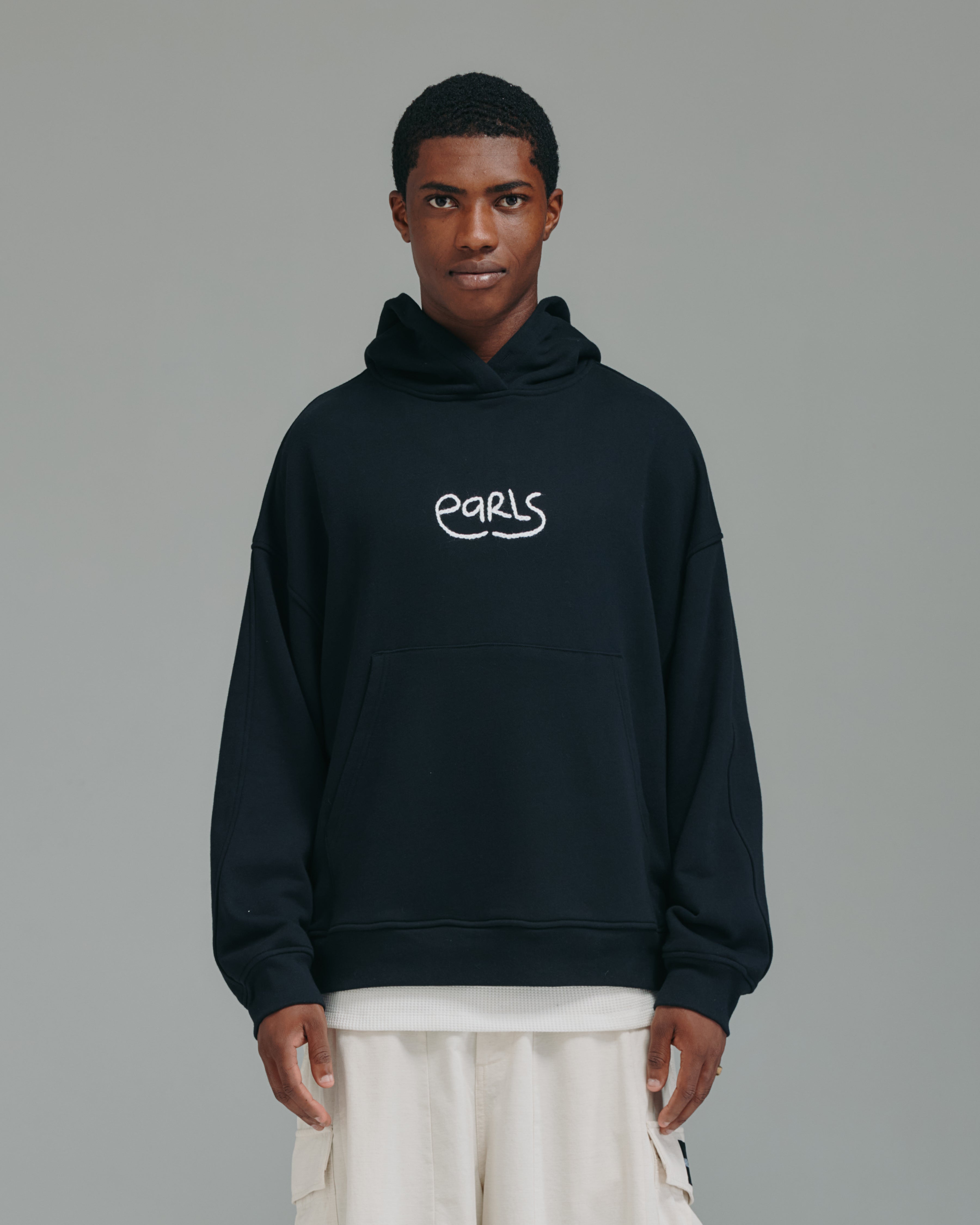 Thick Stitch Hood - Black/White – Earls Collection