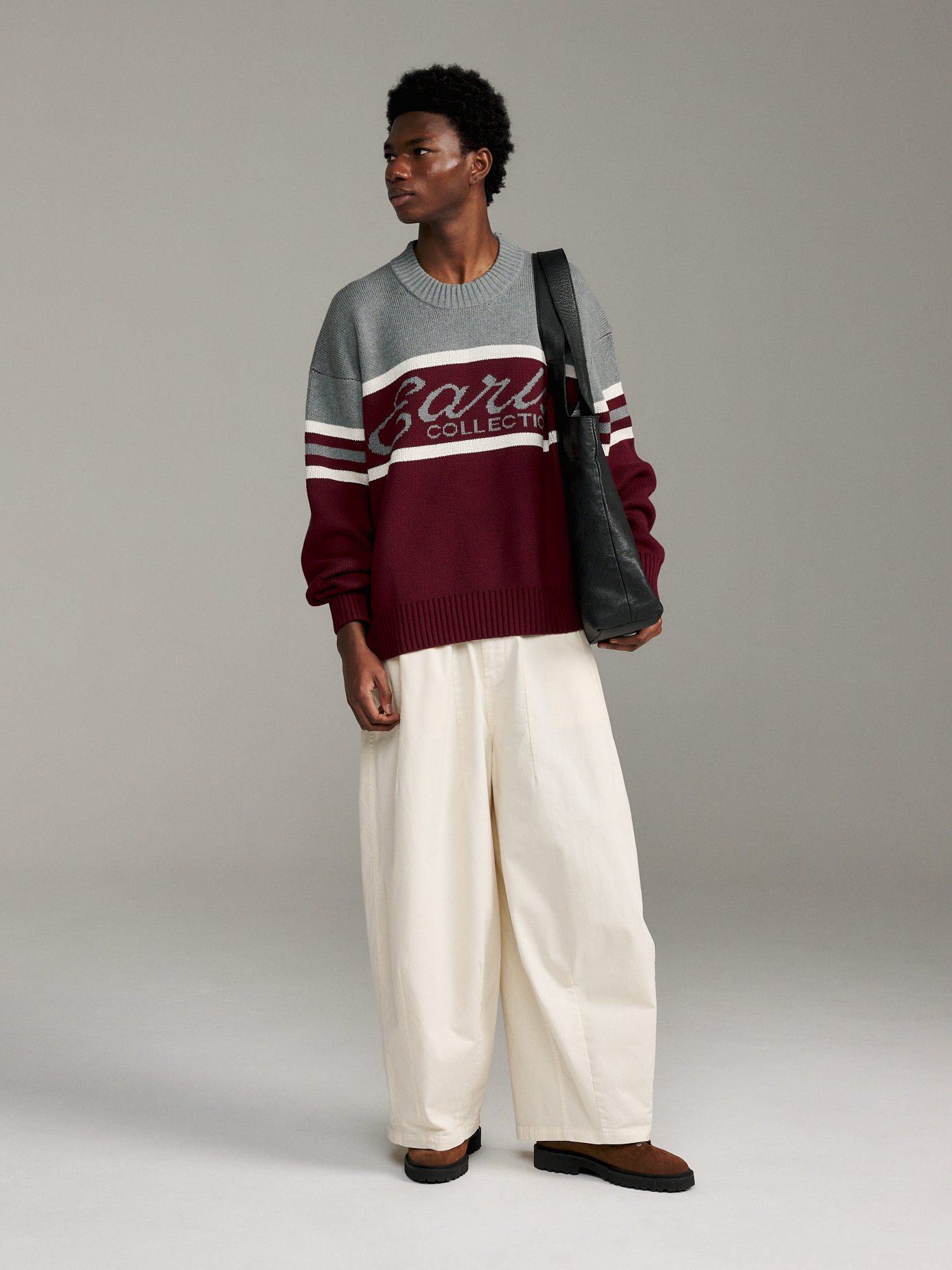 Sideline Intarsia - Burgundy