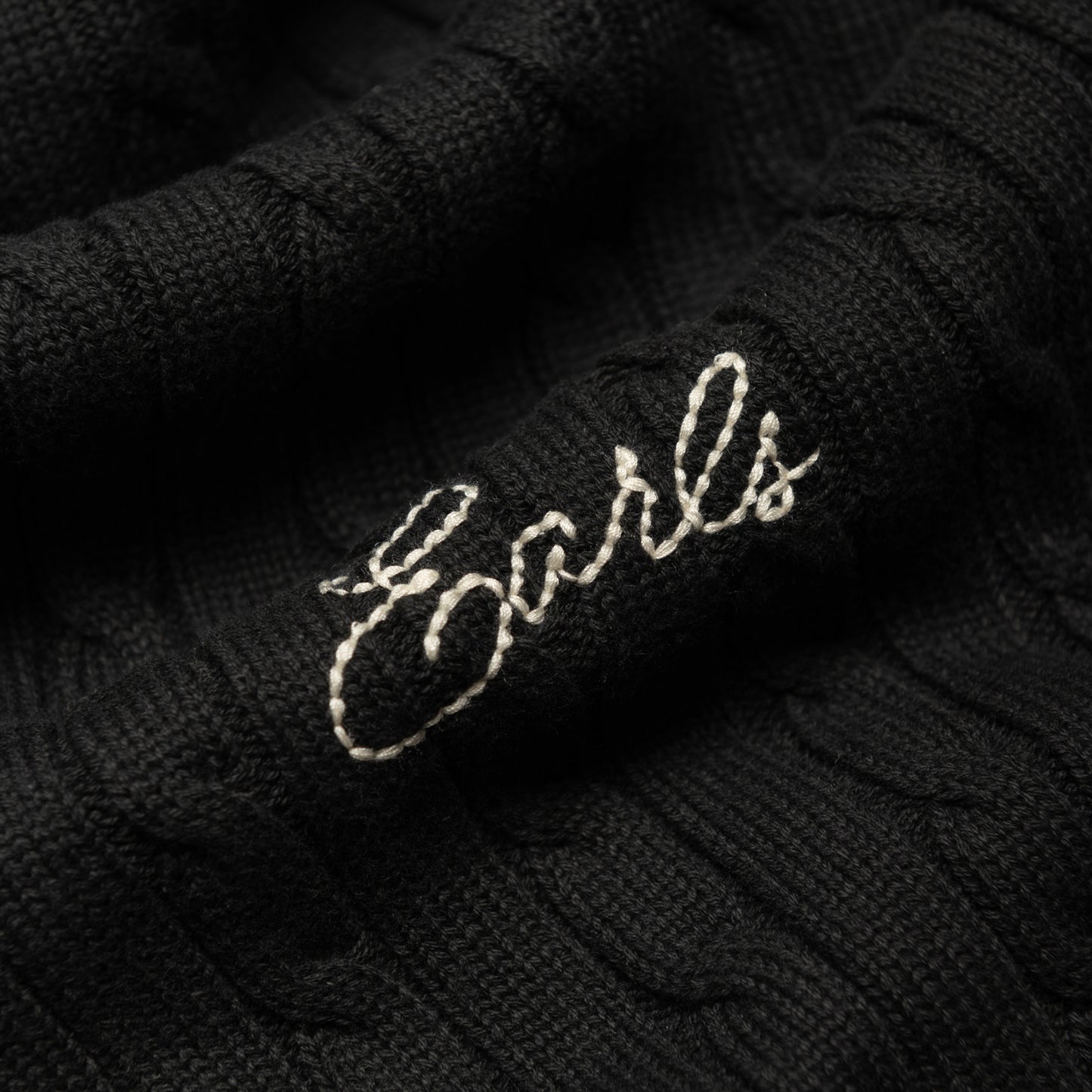 Cable Knit Vest - Heritage Black