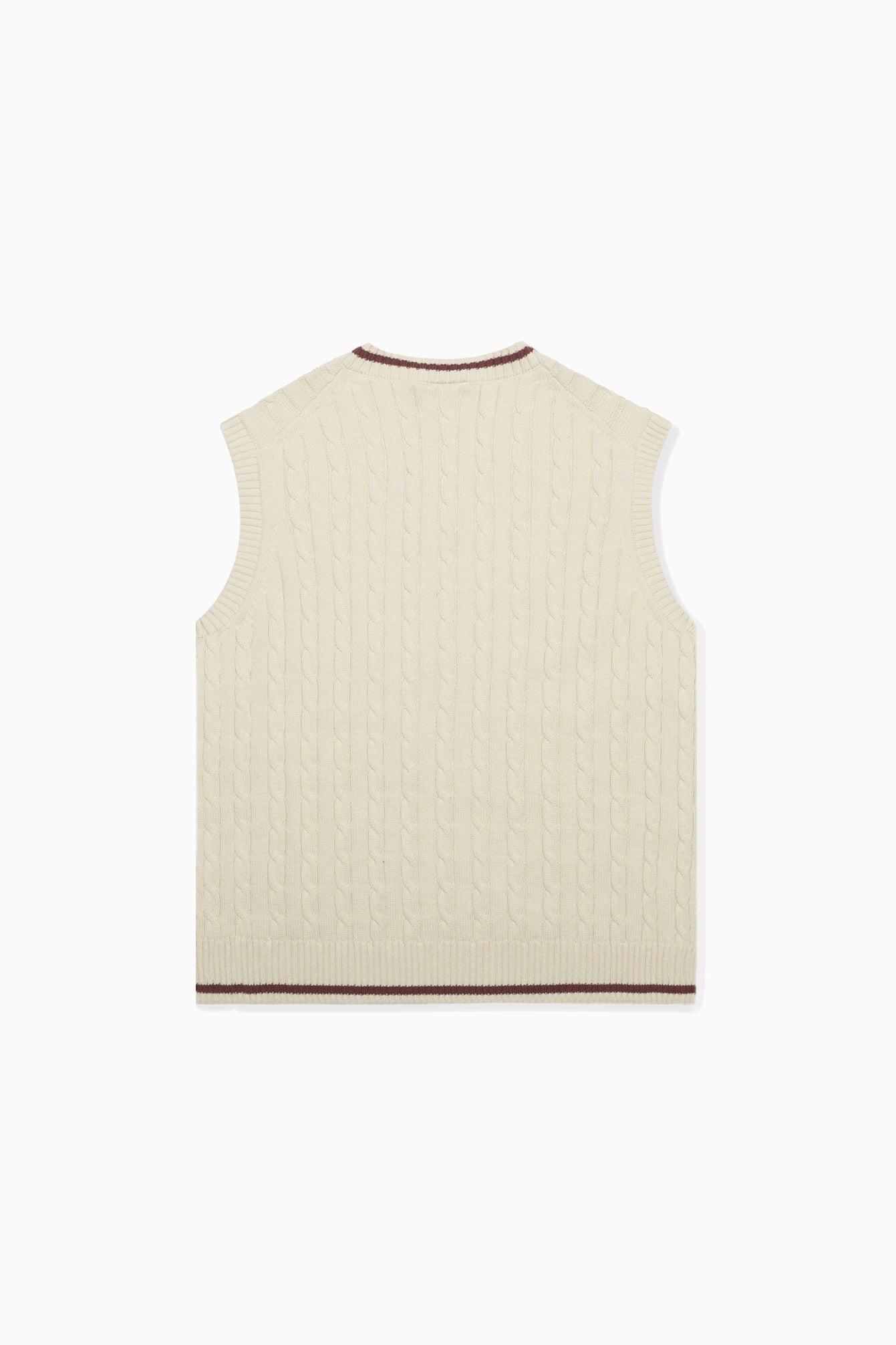 Cable Knit Vest - Heritage Cream