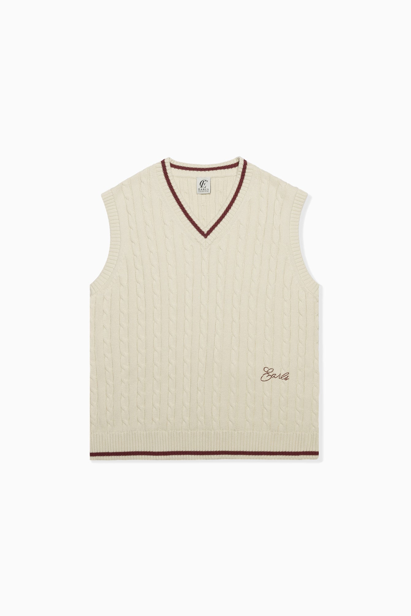 Cable Knit Vest - Heritage Cream