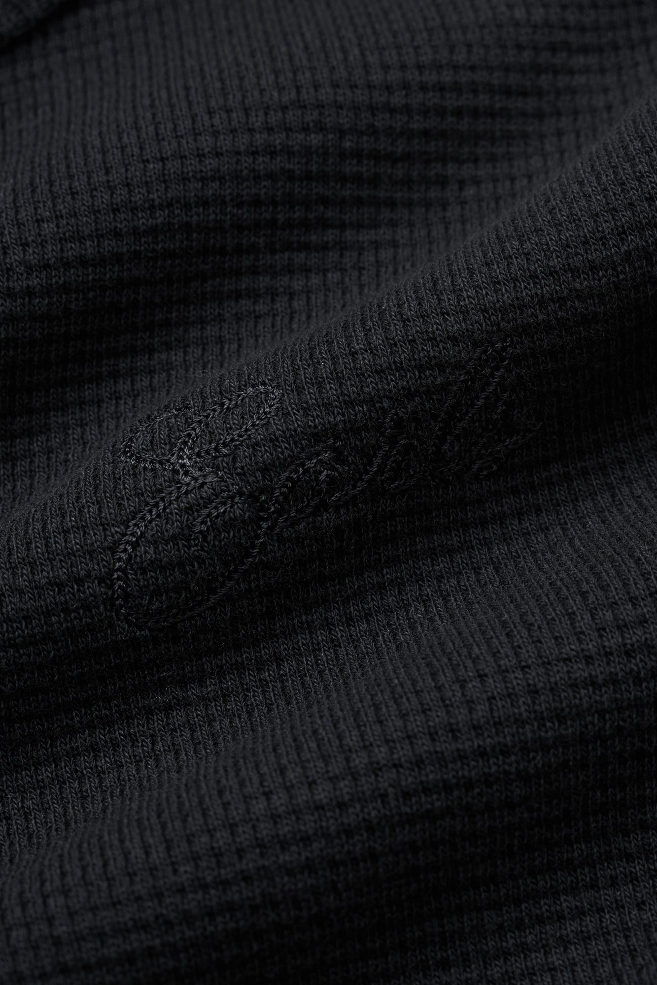 Waffle Singlet - Black