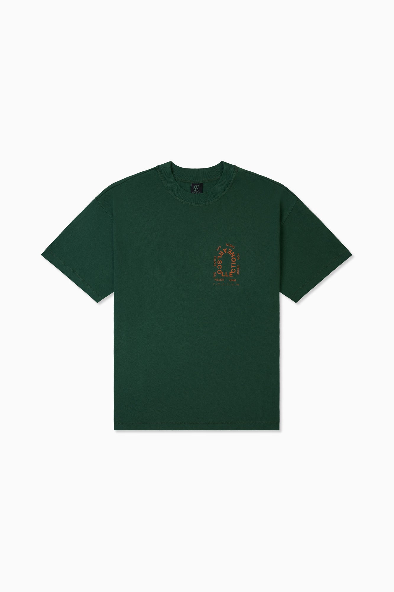 Earth & Music Heavy Tee - Forest Green