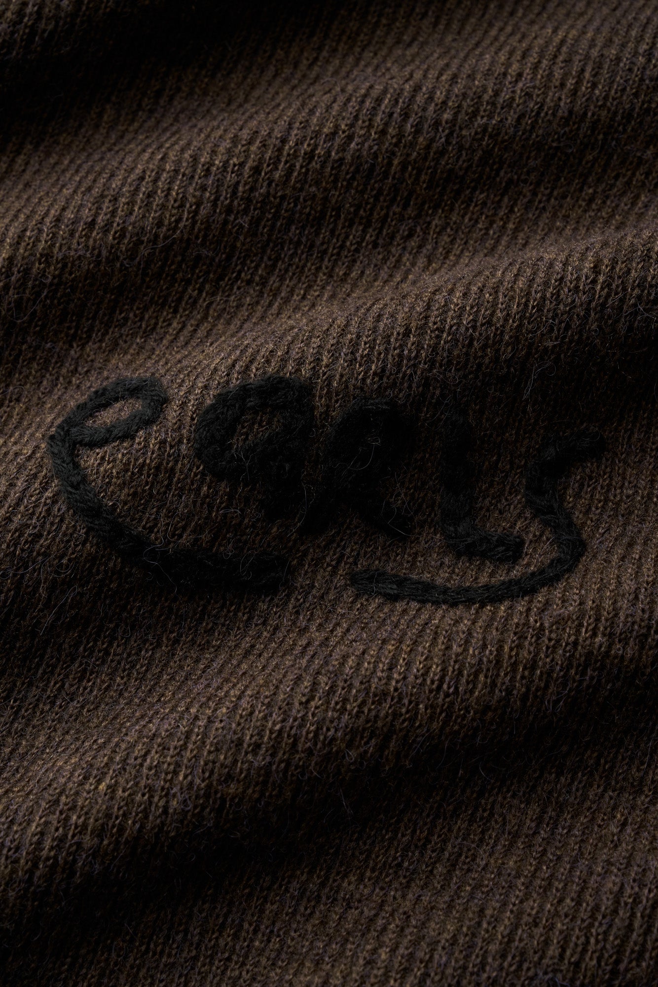 Knit Shirt Cardigan - Chocolate