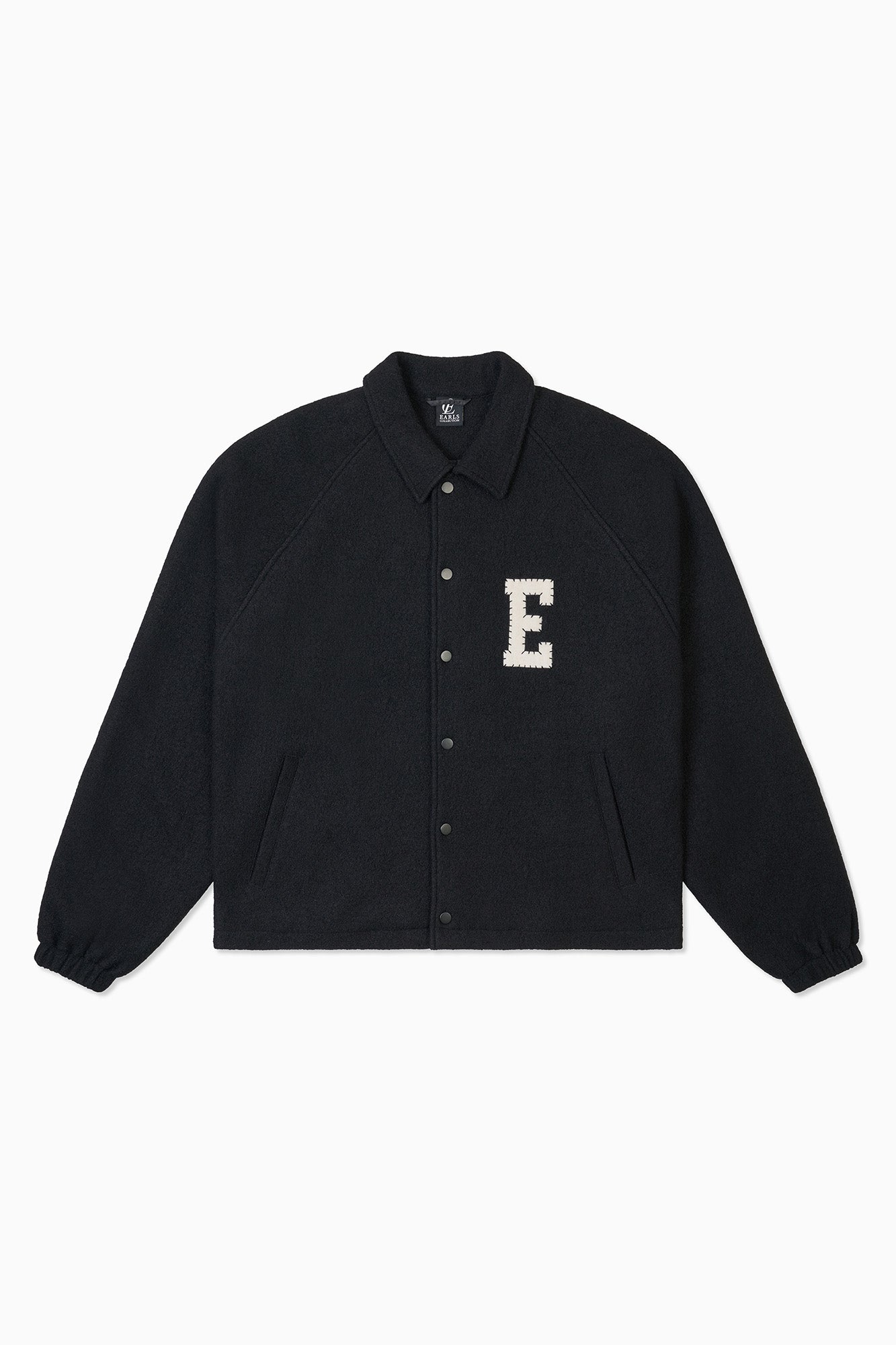 Wool Coaches Jacket - Black
