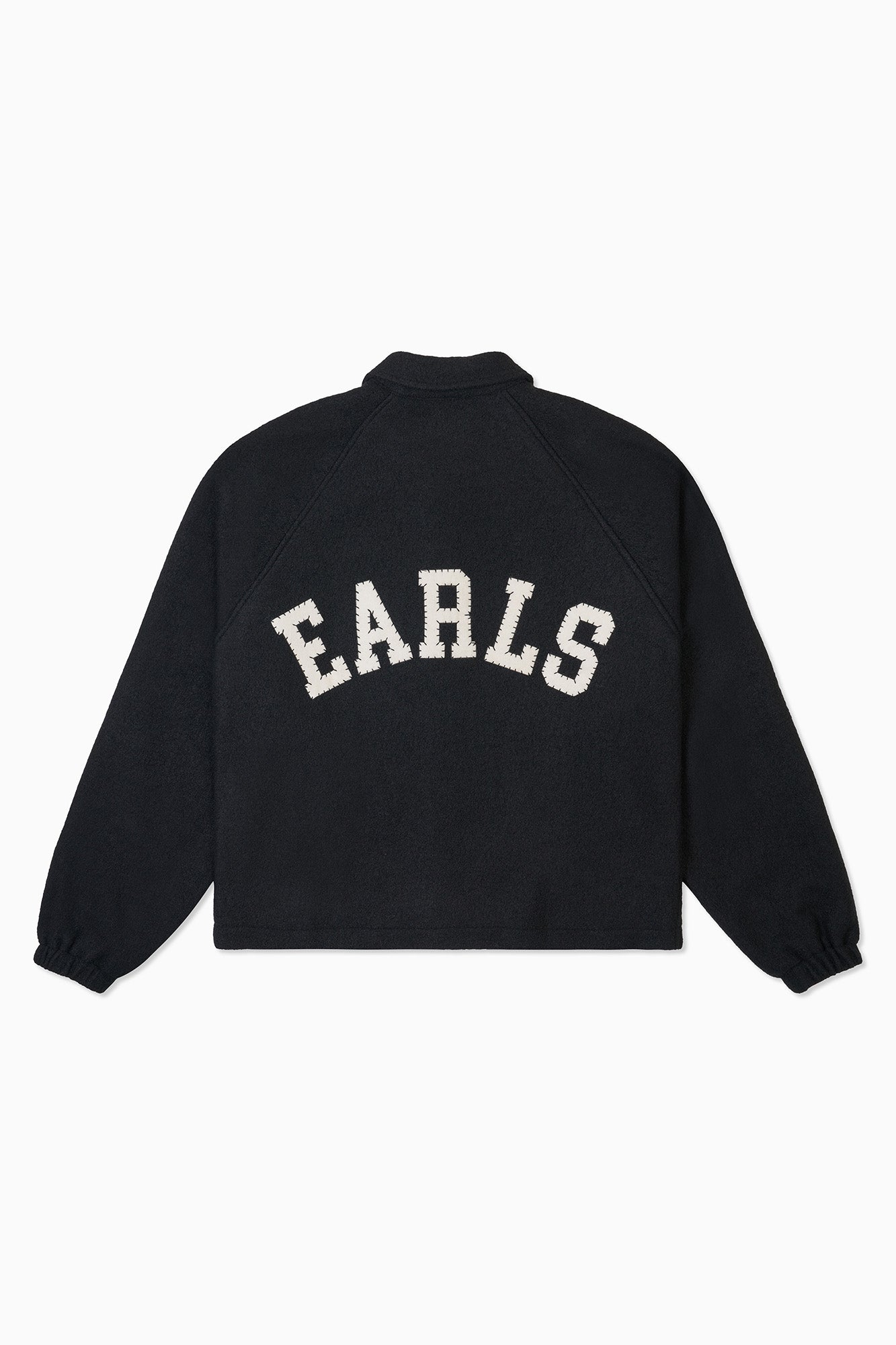 Wool Coaches Jacket - Black