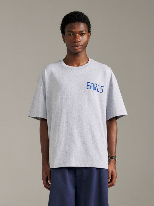 Capital Stitch Tee - Grey Marle