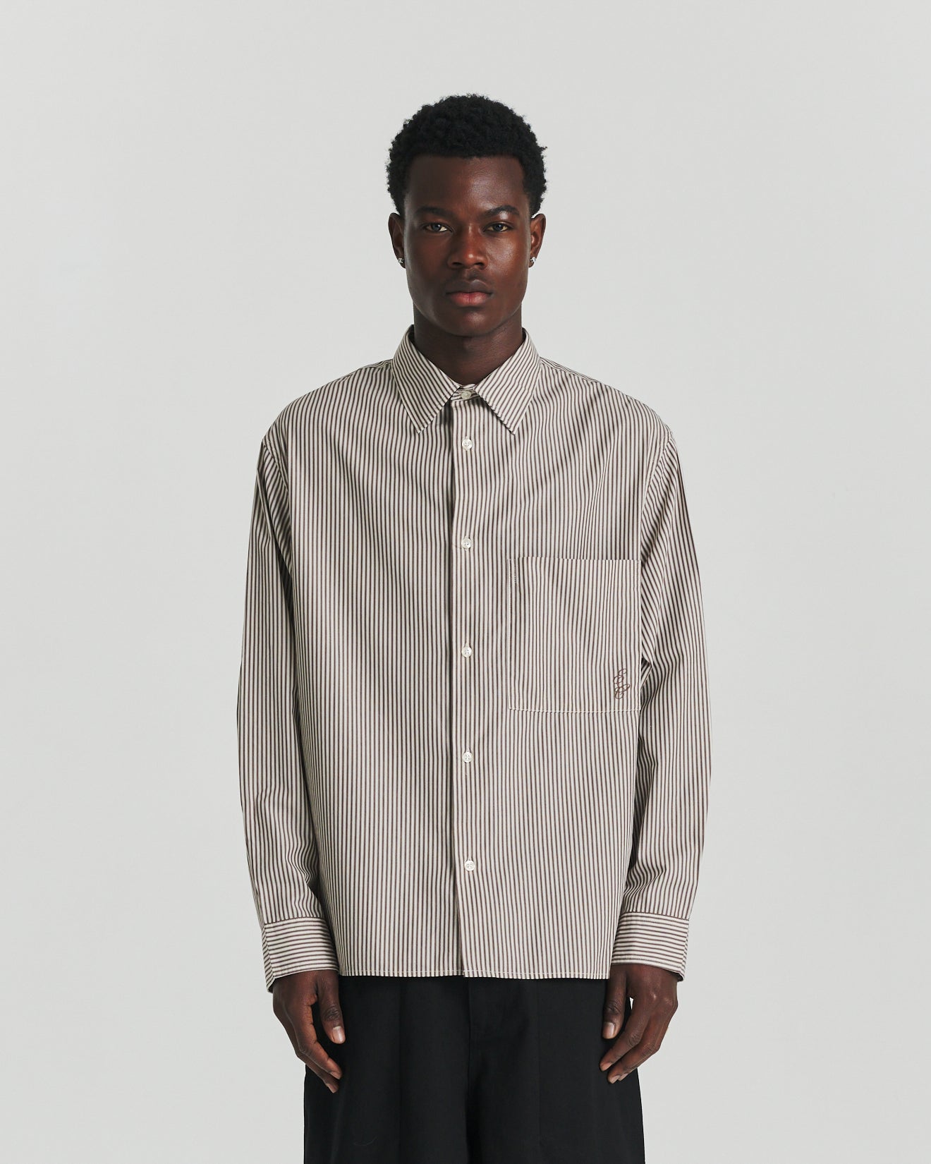 CBD Shirt - Brown Stripe