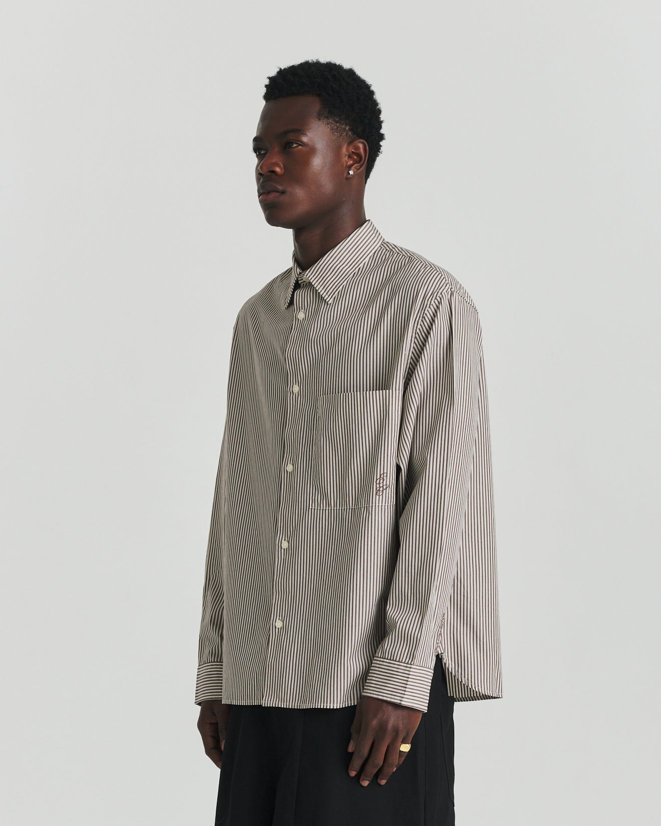 CBD Shirt - Brown Stripe