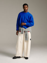 Solid Mohair Knit - Cobalt