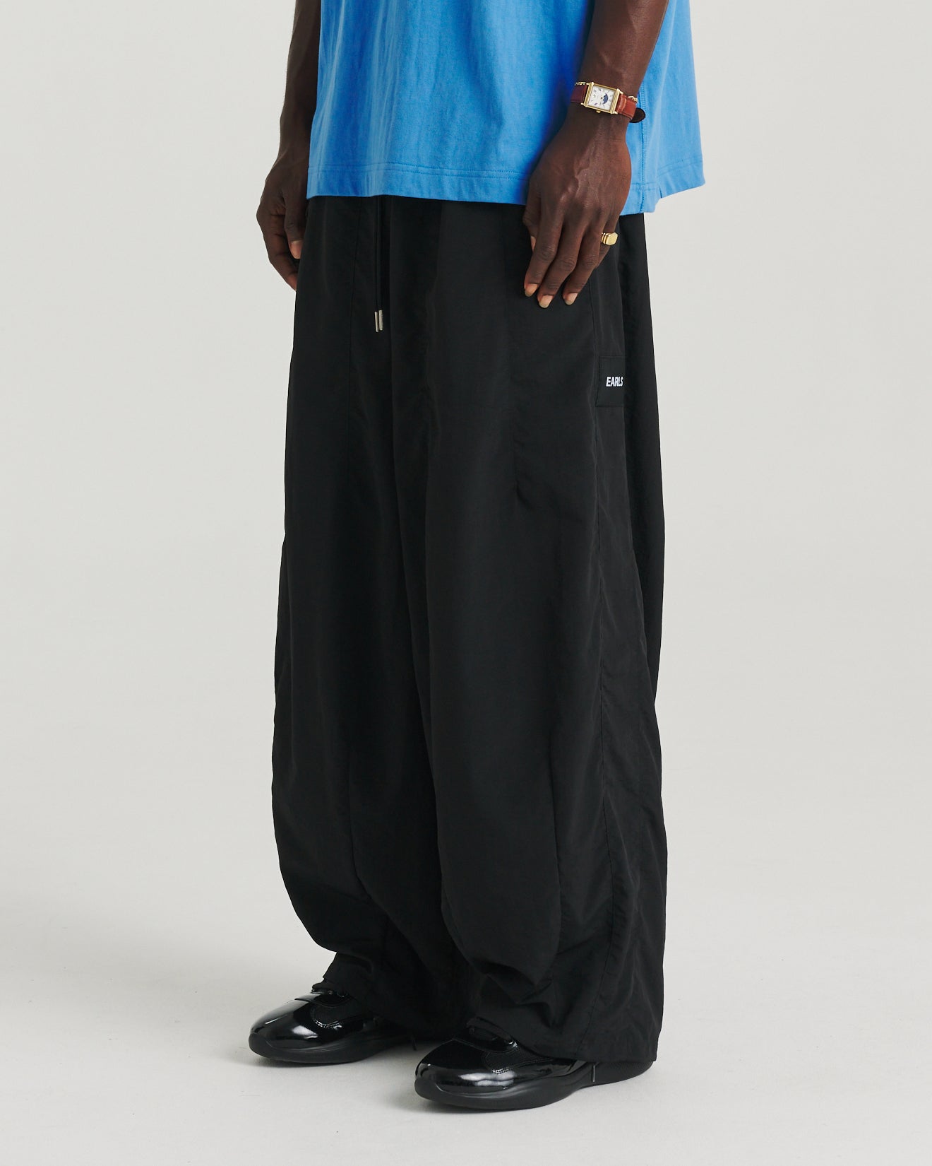 Nylon Relax Pant - Black – Earls Collection