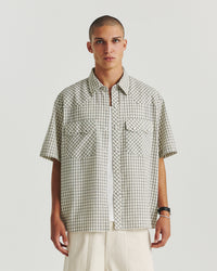 Boxy Western - Black Check