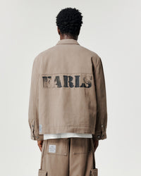 Cropped Work Jacket - Quicksand