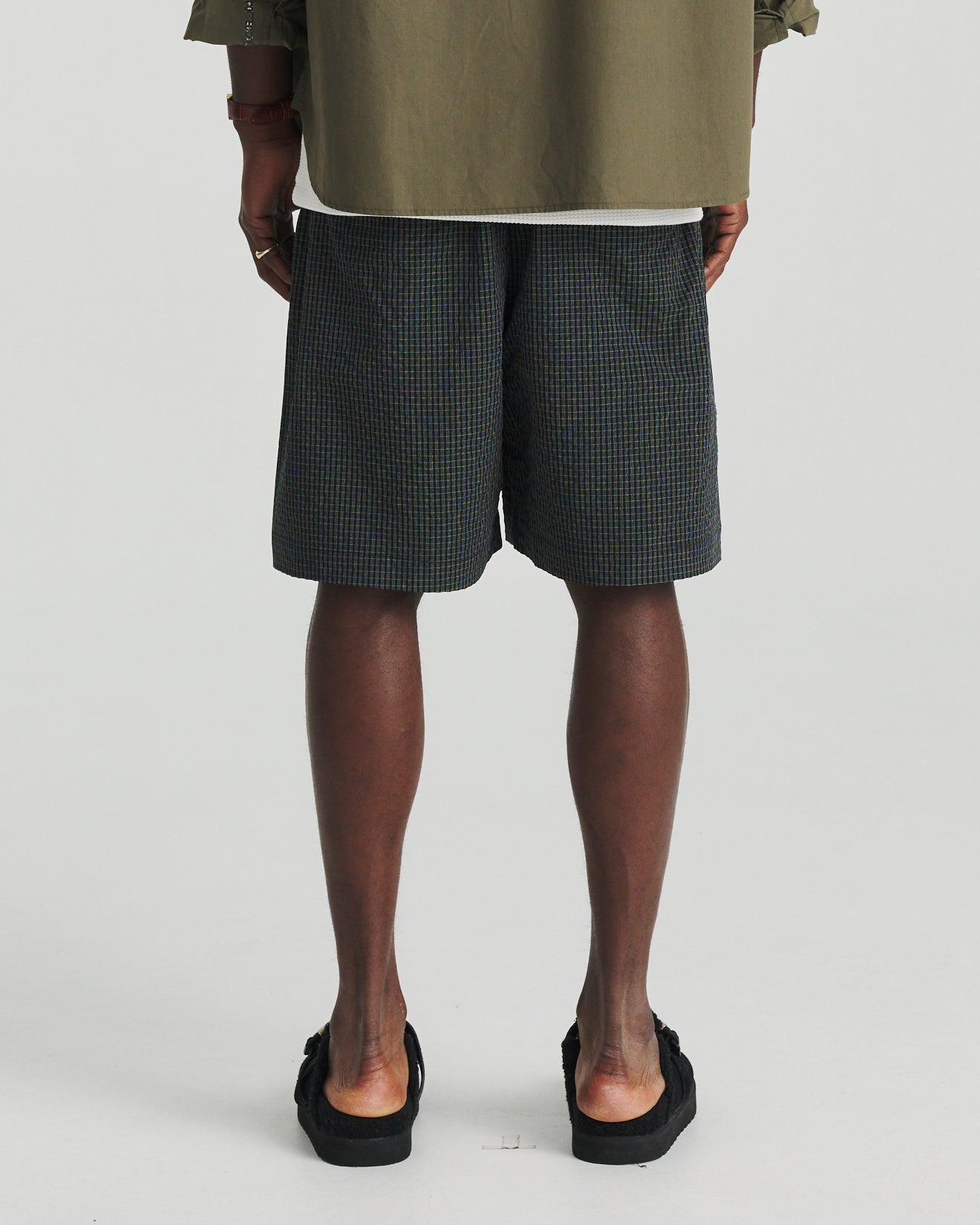 Seersucker Swim Short - Black