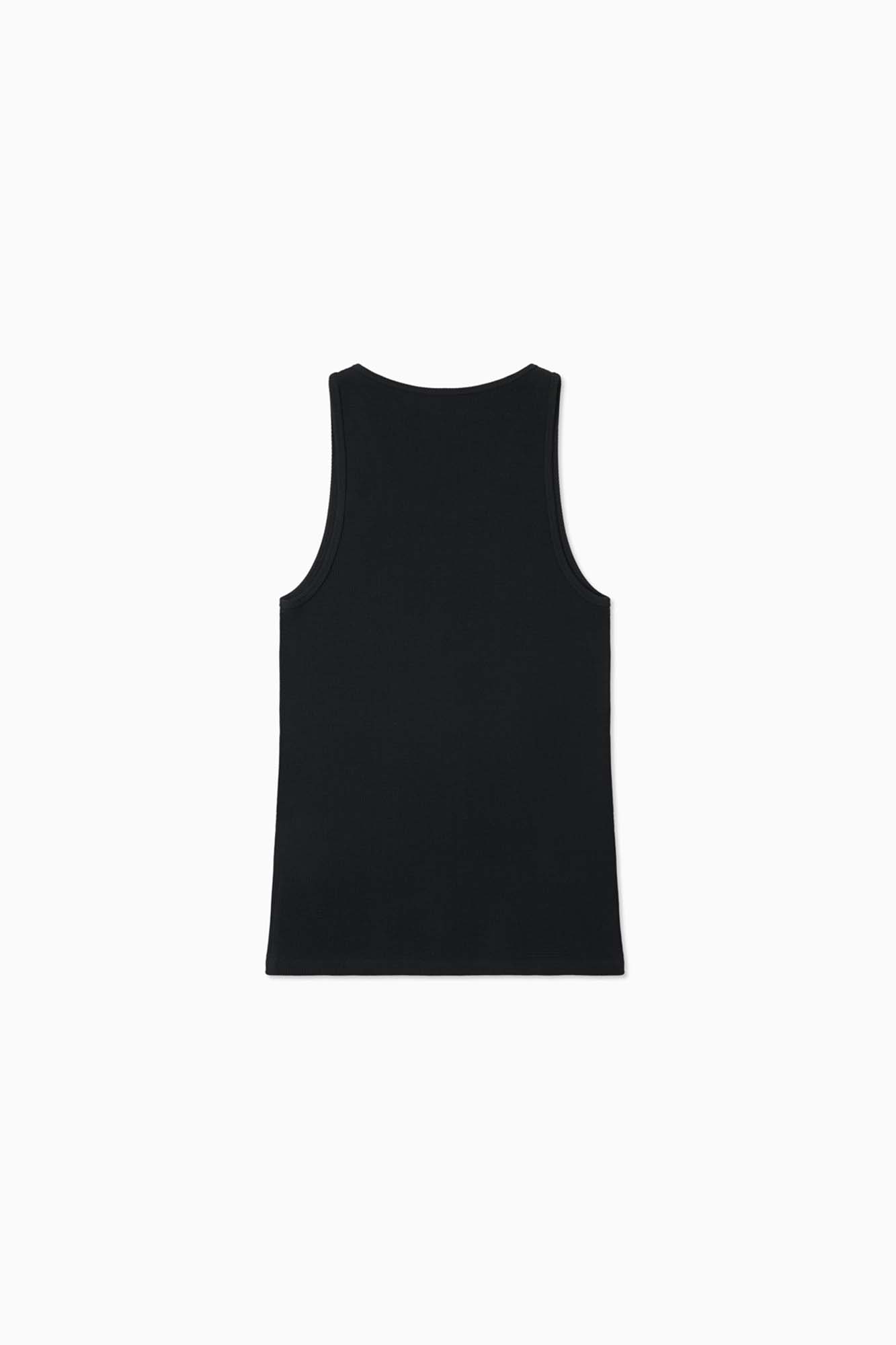 Waffle Singlet - Black