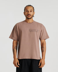 Marine Tee - Taupe/Black