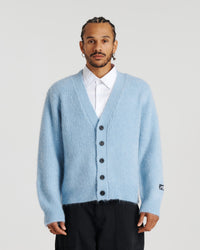 Mohair Cableknit Cardigan - Ice
