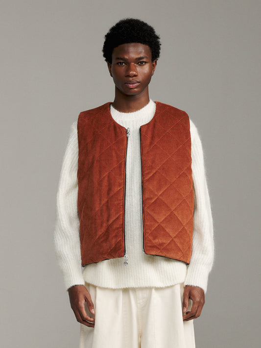 Two-Way Gilet - Brown