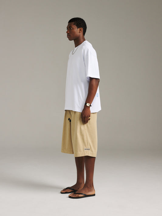 Maze Tee - White/Blue