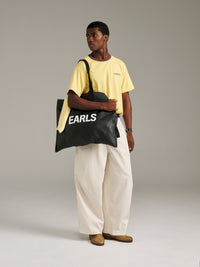 Pennant Tee - Pale Yellow/Brown