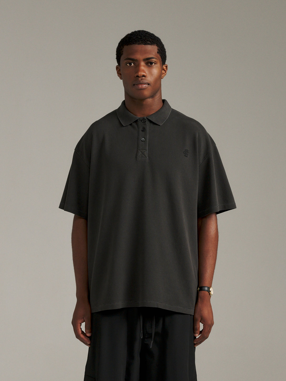 Spring Polo - Washed Black