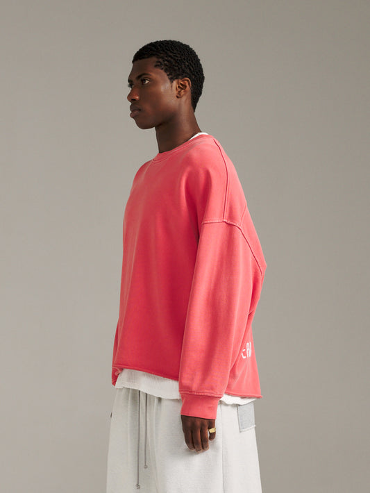Raw Edge Crew - Washed Red