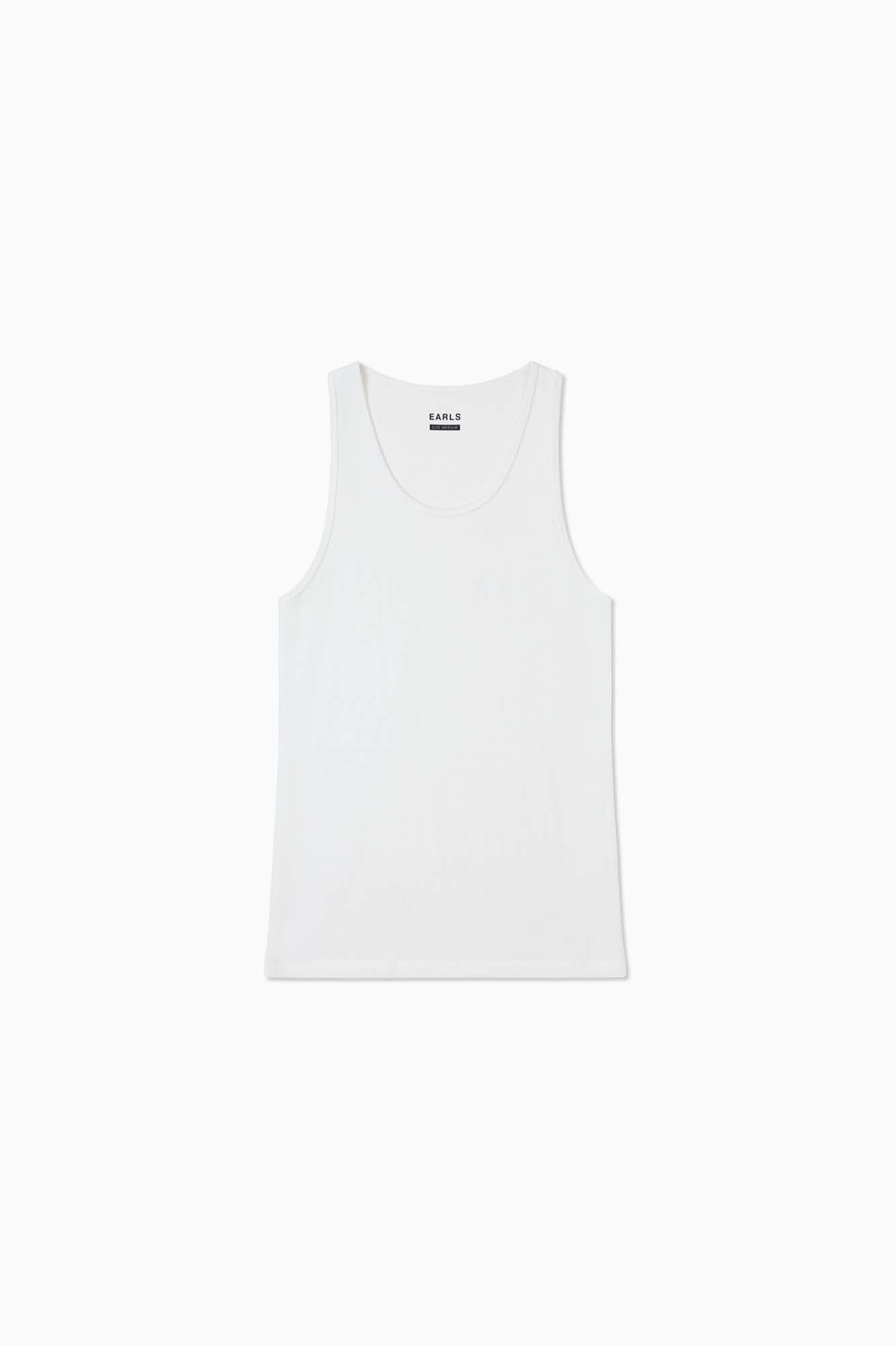 Waffle Singlet - White