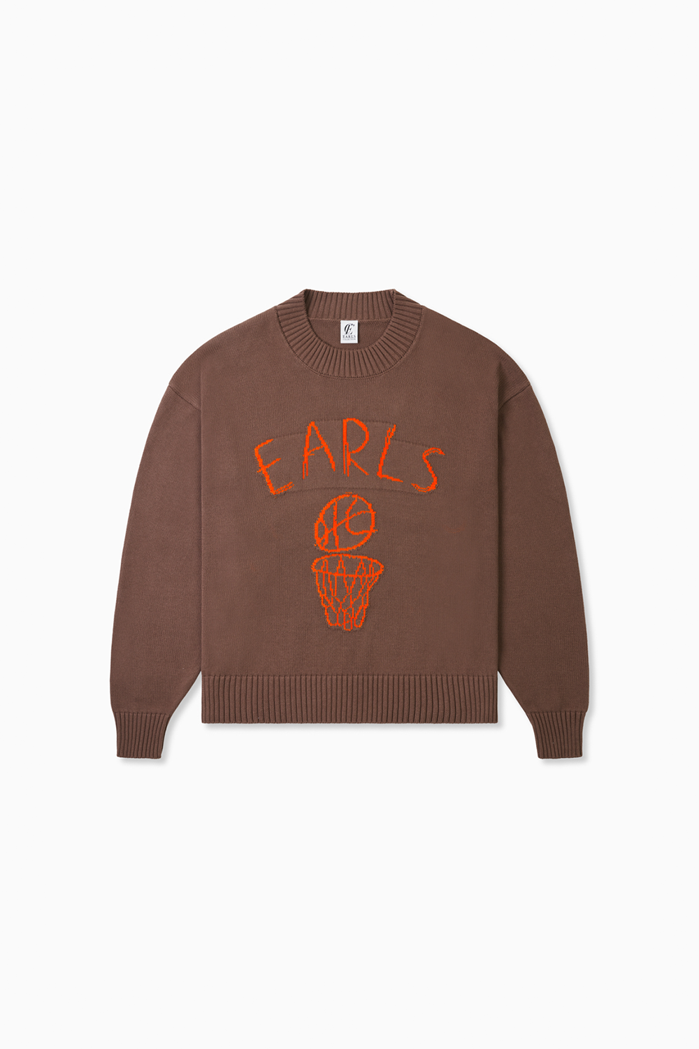 Net Intarsia Knit - Brown
