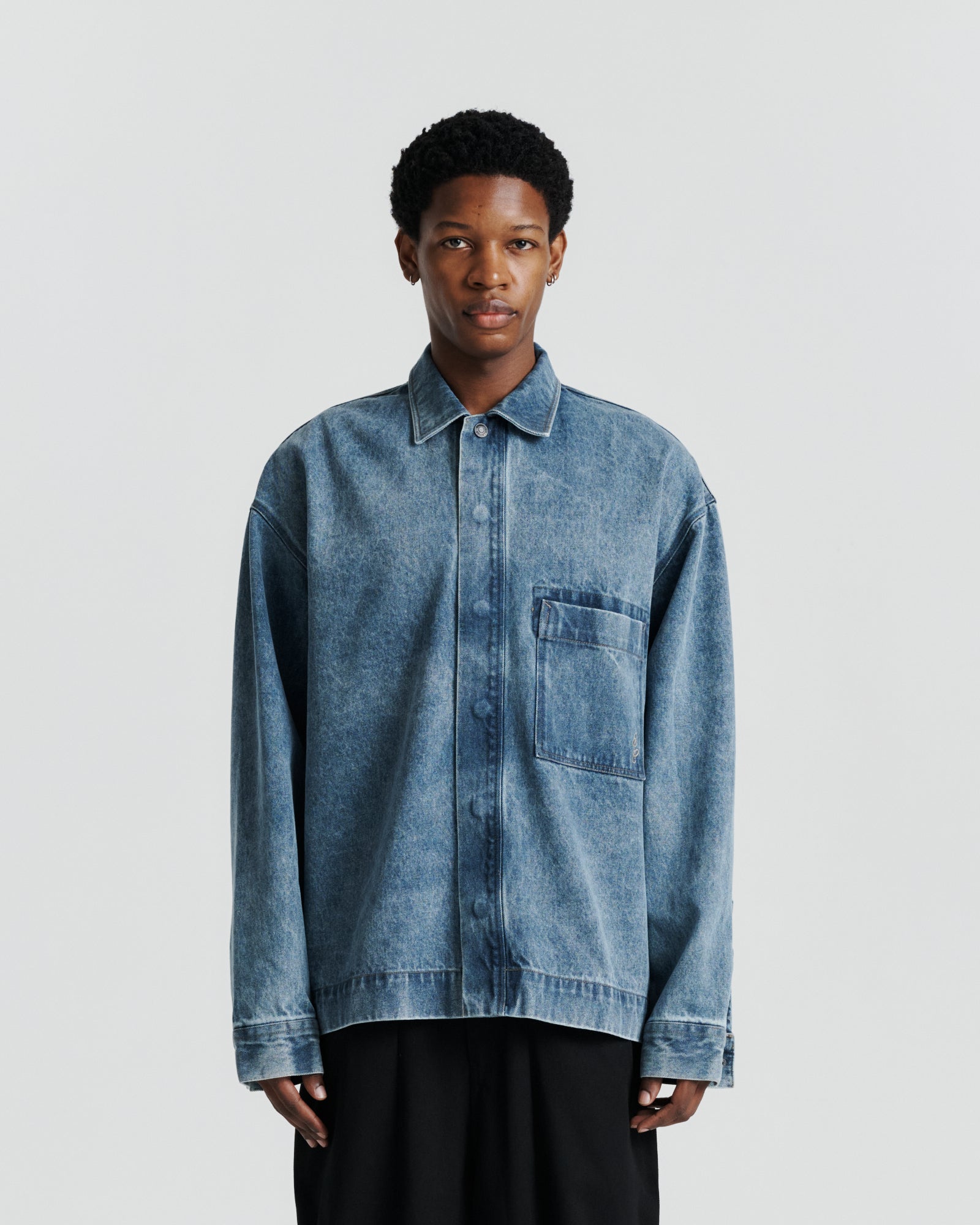 Button Denim Shirt - Washed