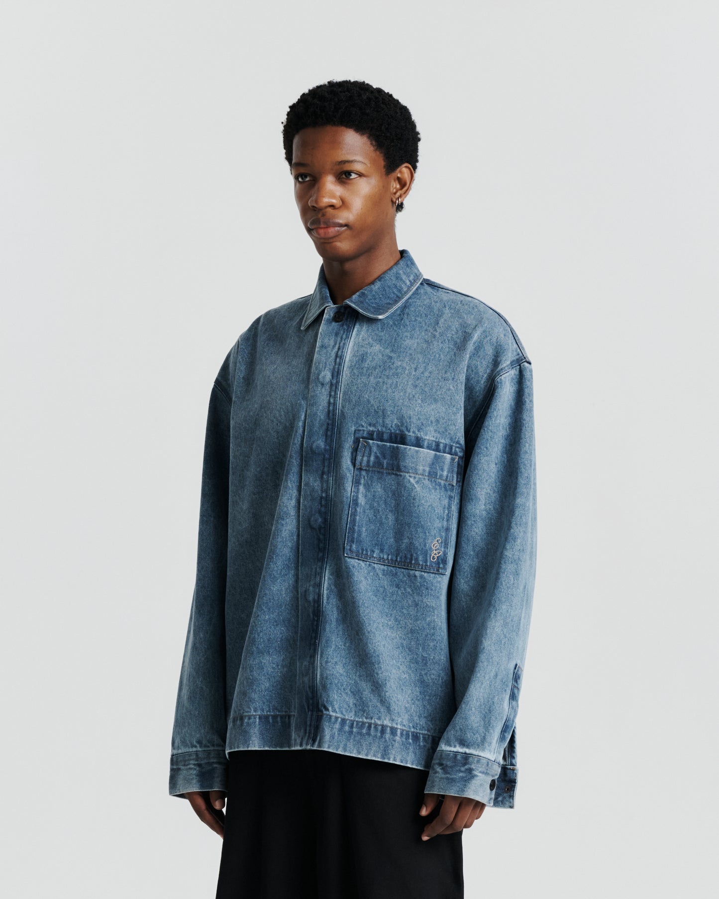 Button Denim Shirt - Washed