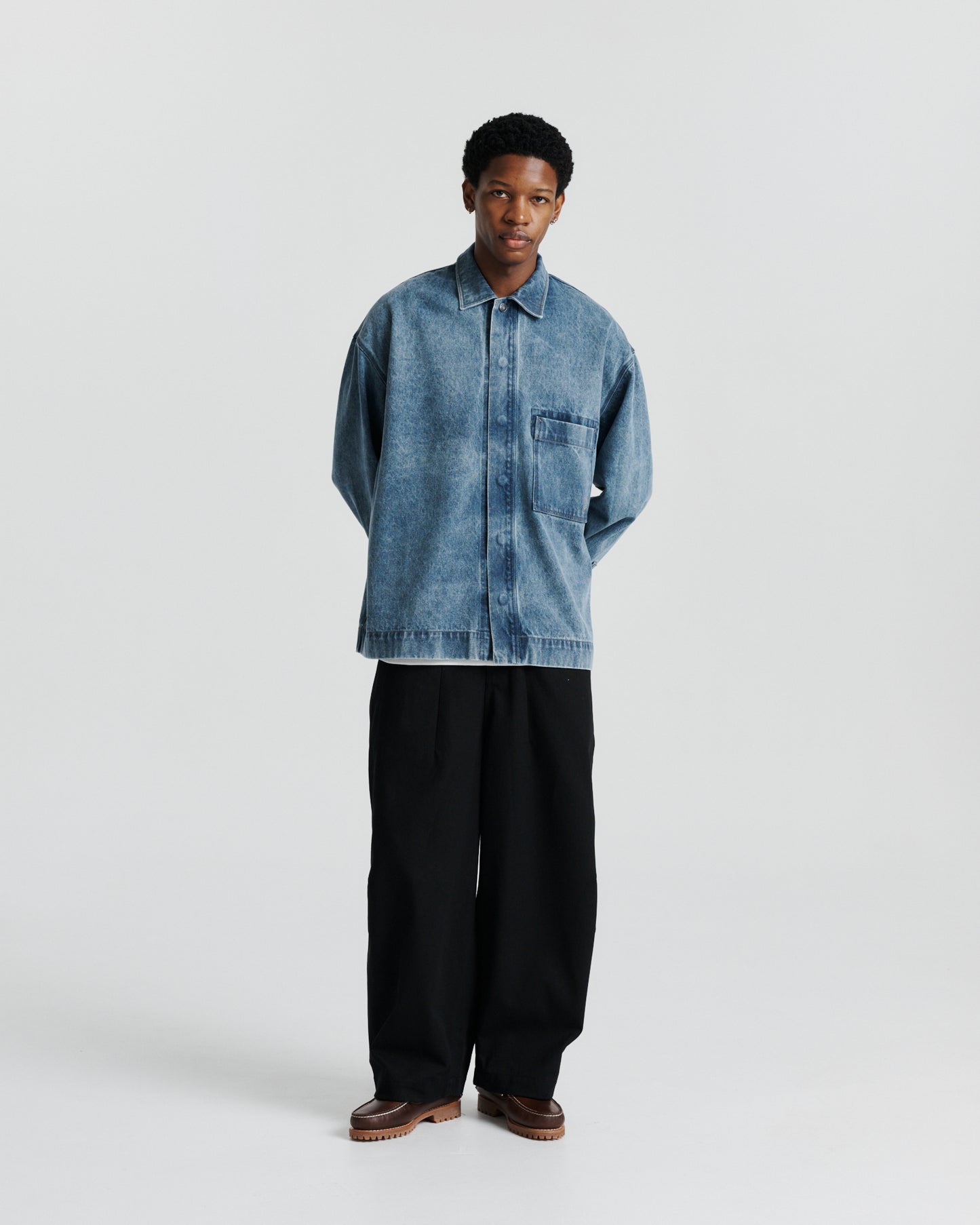 Button Denim Shirt - Washed