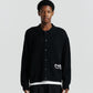 Knit Shirt Cardigan - Black