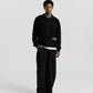 Knit Shirt Cardigan - Black