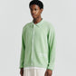 Knit Shirt Cardigan - Lime