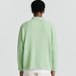 Knit Shirt Cardigan - Lime