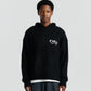 Mohair Knit Hood - Black