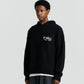 Mohair Knit Hood - Black