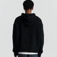 Mohair Knit Hood - Black