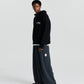 Mohair Knit Hood - Black