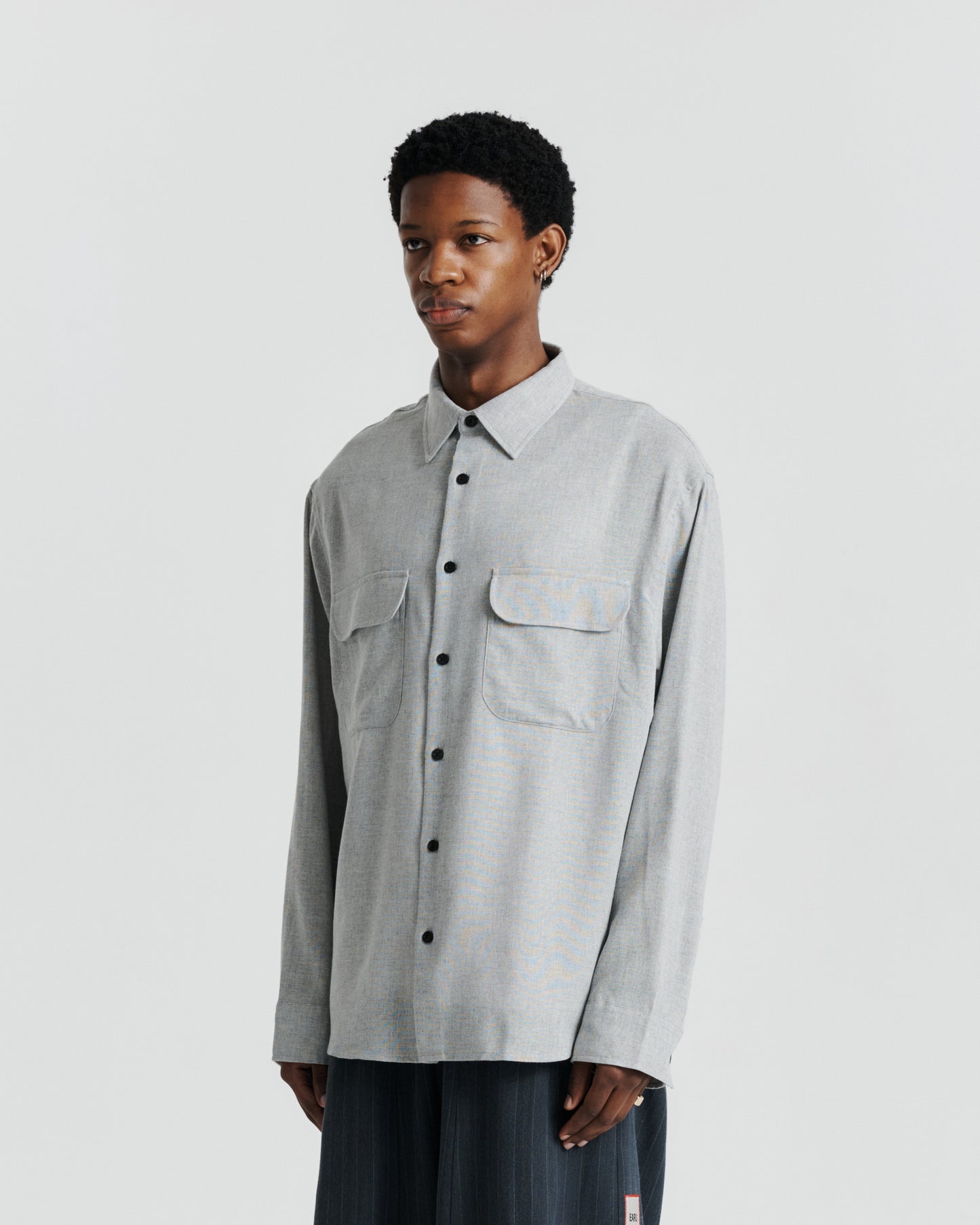 Flap Pocket Shirt - Grey