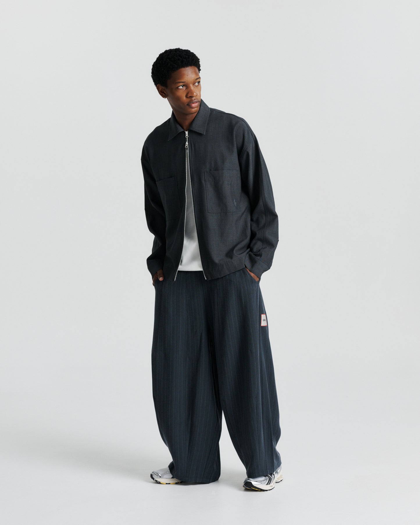 Relax Pant - Navy Pinstripe