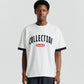 Patch Tee - Pristine/Navy