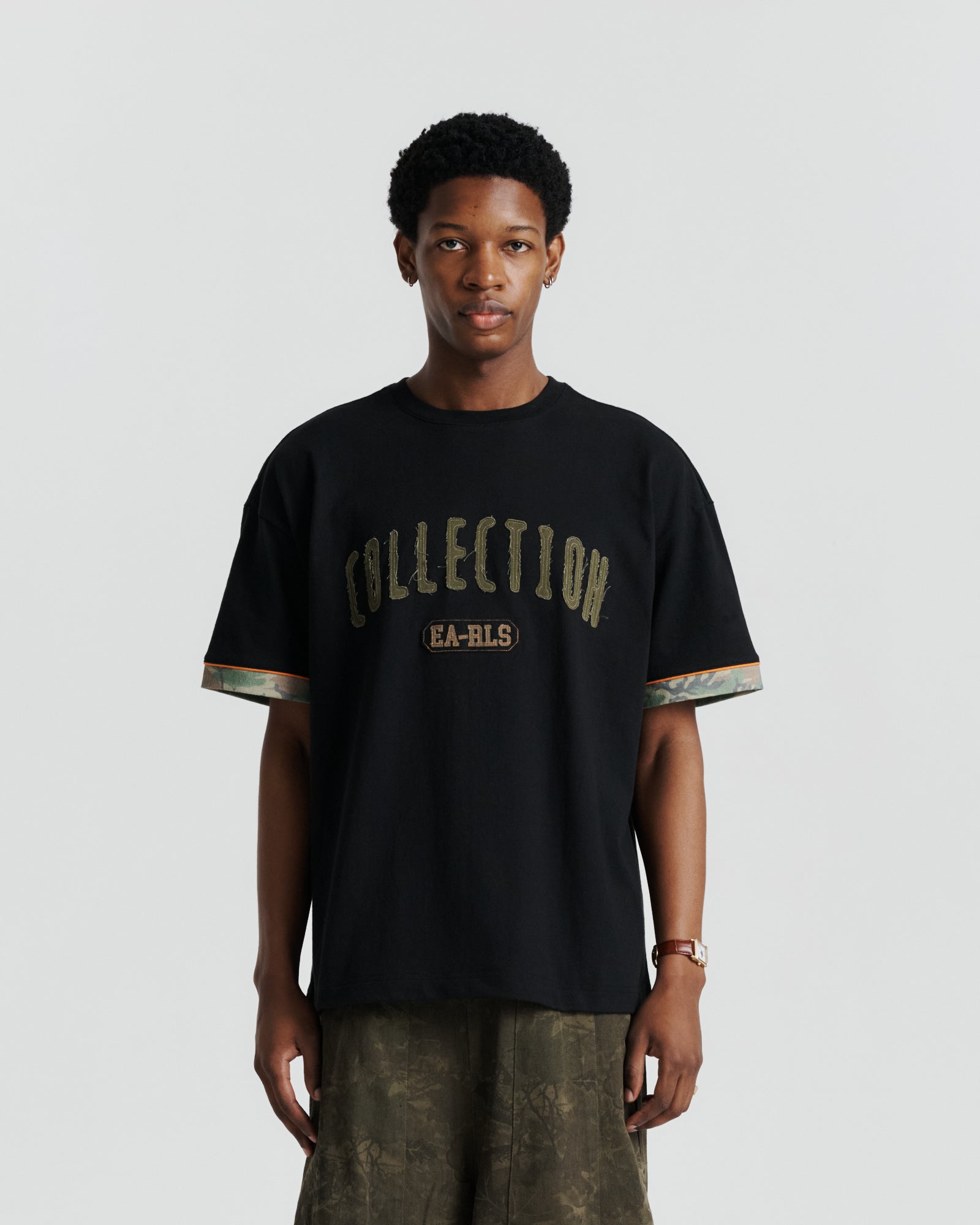 Patch Tee - Black/Camo