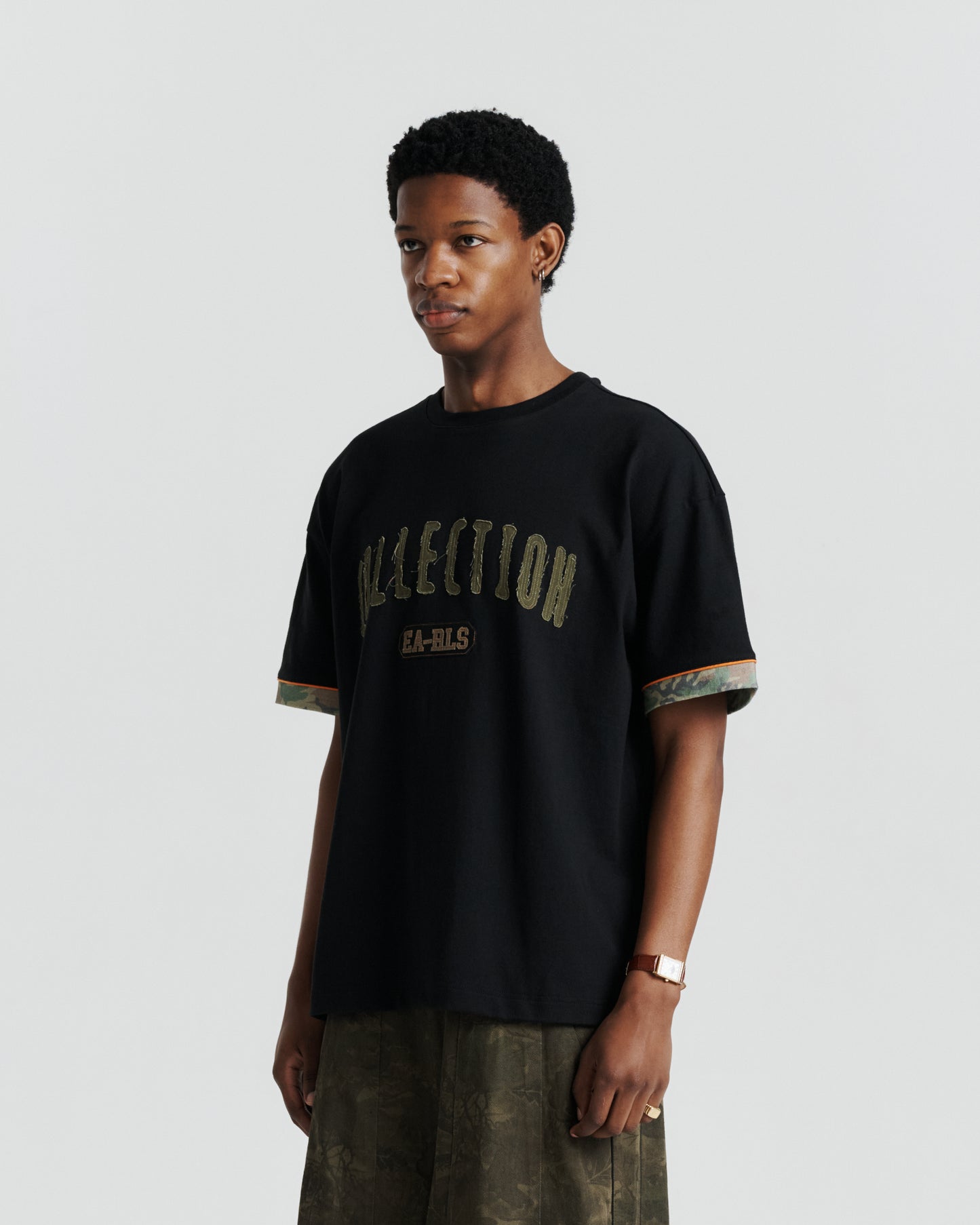 Patch Tee - Black/Camo