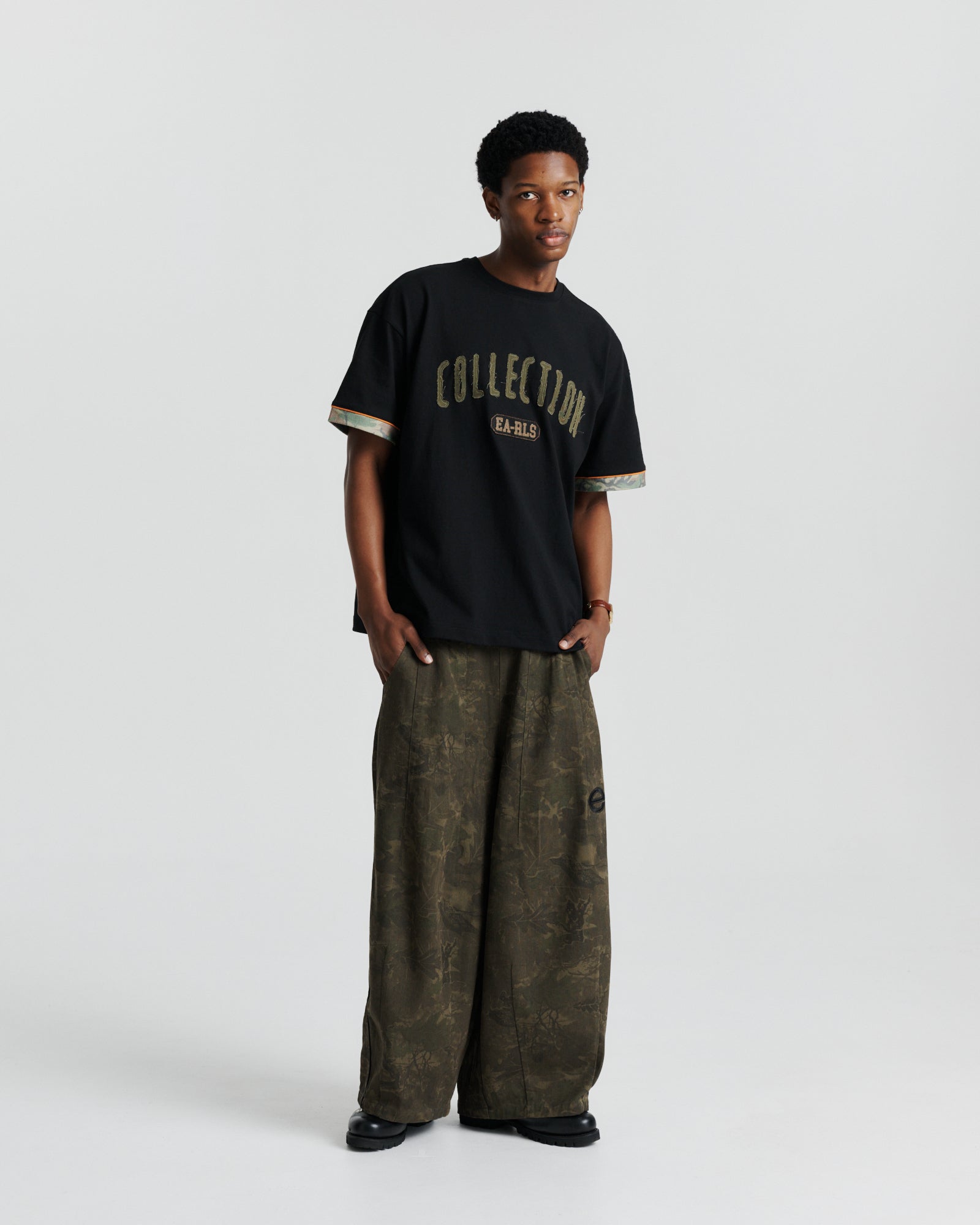 Patch Tee - Black/Camo