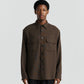 Flap Pocket Shirt - Brown