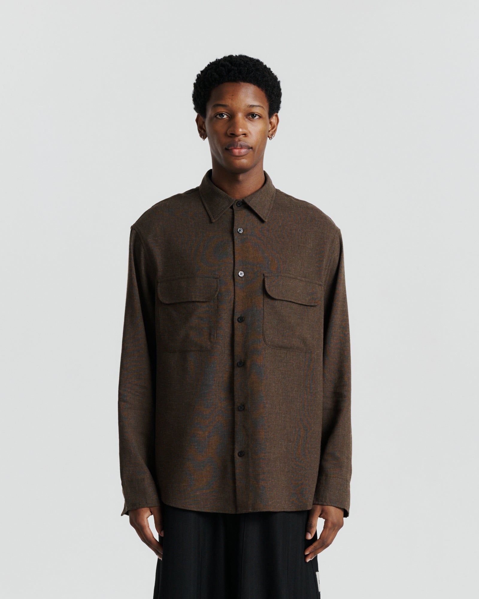 Flap Pocket Shirt Brown Earls Collection flap-pocket-shirt-brown-earls-collection